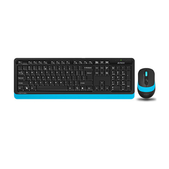 A4TECH FG1010 WIRELESS KEYBOARD AND MOUSE BLUE